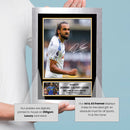 Dominic Calvert-Lewin Leeds United Printed Autograph Poster – England Football Star Wall Art – Soccer Memorabilia Gift for Fans