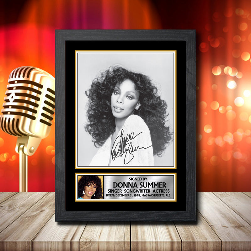 Donna Summer 1 – Printed Signature Music Star Print – Donna Summer 1