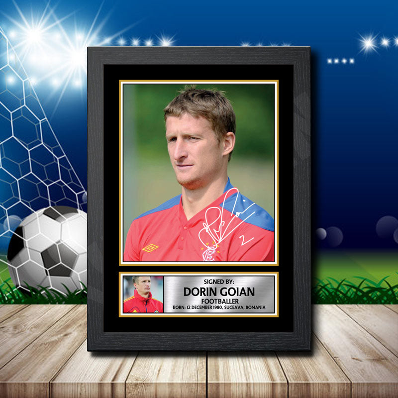 Dorin Goian 2 Printed Signature Footballers Star Poster Print Framed Wall Art Gift – Dorin Goian 2 Printed Signature Footballers Star Poster Print