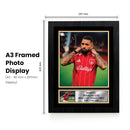 Douglas Luiz Nottingham Forest Printed Autograph Poster – Brazil Football Star Wall Art – Soccer Memorabilia Gift for Fans