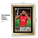 Douglas Luiz Nottingham Forest Printed Autograph Poster – Brazil Football Star Wall Art – Soccer Memorabilia Gift for Fans