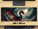 Extra Large Gaming Mouse Mat (800mm x 300mm) - Dragon 1