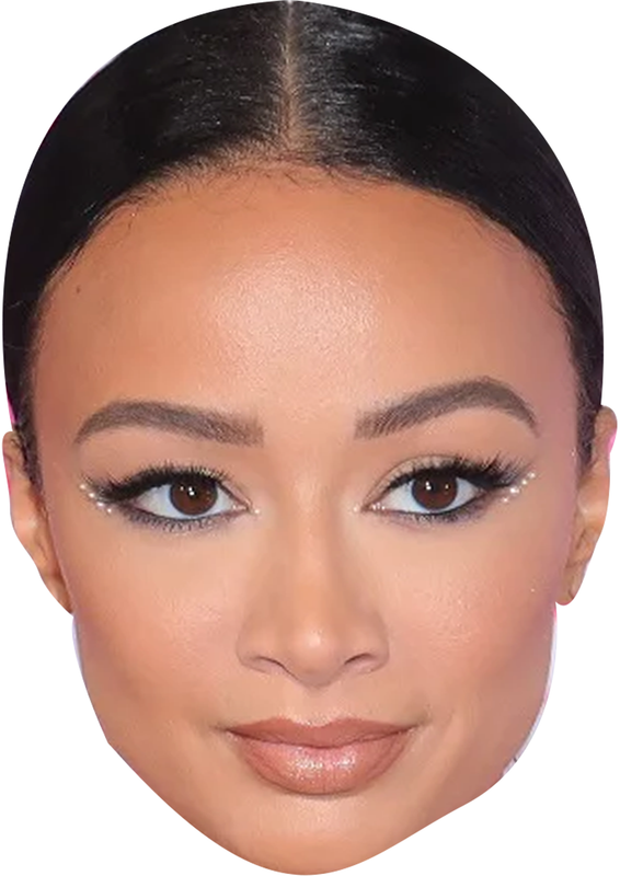 Draya Celebrity Face Mask Fancy Dress - High-Quality Cardboard Masks for Any Occasion