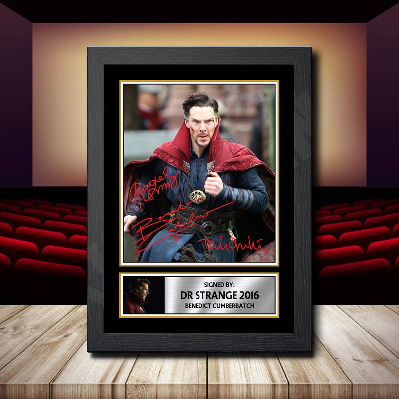 Dr Strange 2016 Benedict Cumberbatch Printed Signature Movie Star Poster Print Framed Wall Art Gift – Dr Strange 2016 Benedict Cumberbatch Printed Signature Movie Star Poster Print