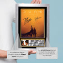Dune Part Two Printed Autograph Poster – Timothée Chalamet & Zendaya Movie Wall Art – Sci-Fi Film Collectible Poster Print