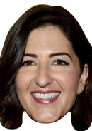 D’Arcy Carden - The Good Place Celebrity Face Mask Fancy Dress Cardboard Costume Mask