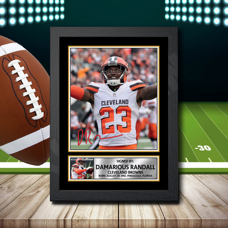 Damarious Randall 2 – Printed Signature NFL Star Print – Damarious Randall 2