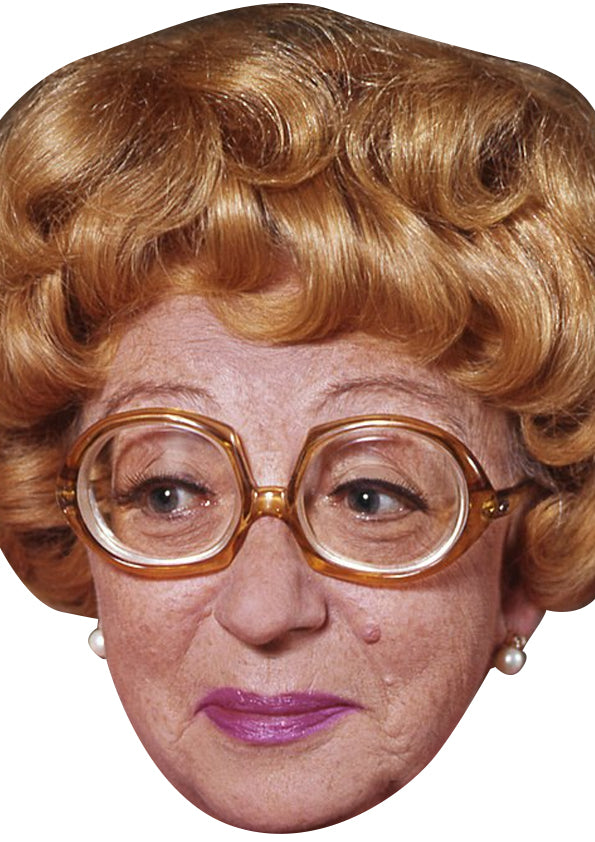 Dame Thora Hird Face Mask – Fancy Dress Cardboard Costume Mask – Dame Thora Hird Face Mask