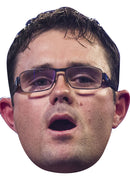 Damon Heta - Darts Face Mask Fancy Dress Cardboard Costume Mask