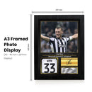 Dan Burn Signed Football Memorabilia – Framed Autograph Display with Newcastle United & England Tribute – Collector’s Gift