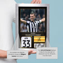 Dan Burn Signed Football Memorabilia – Framed Autograph Display with Newcastle United & England Tribute – Collector’s Gift