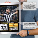 Dan Burn Signed Football Memorabilia – Framed Autograph Display with Newcastle United & England Tribute – Collector’s Gift