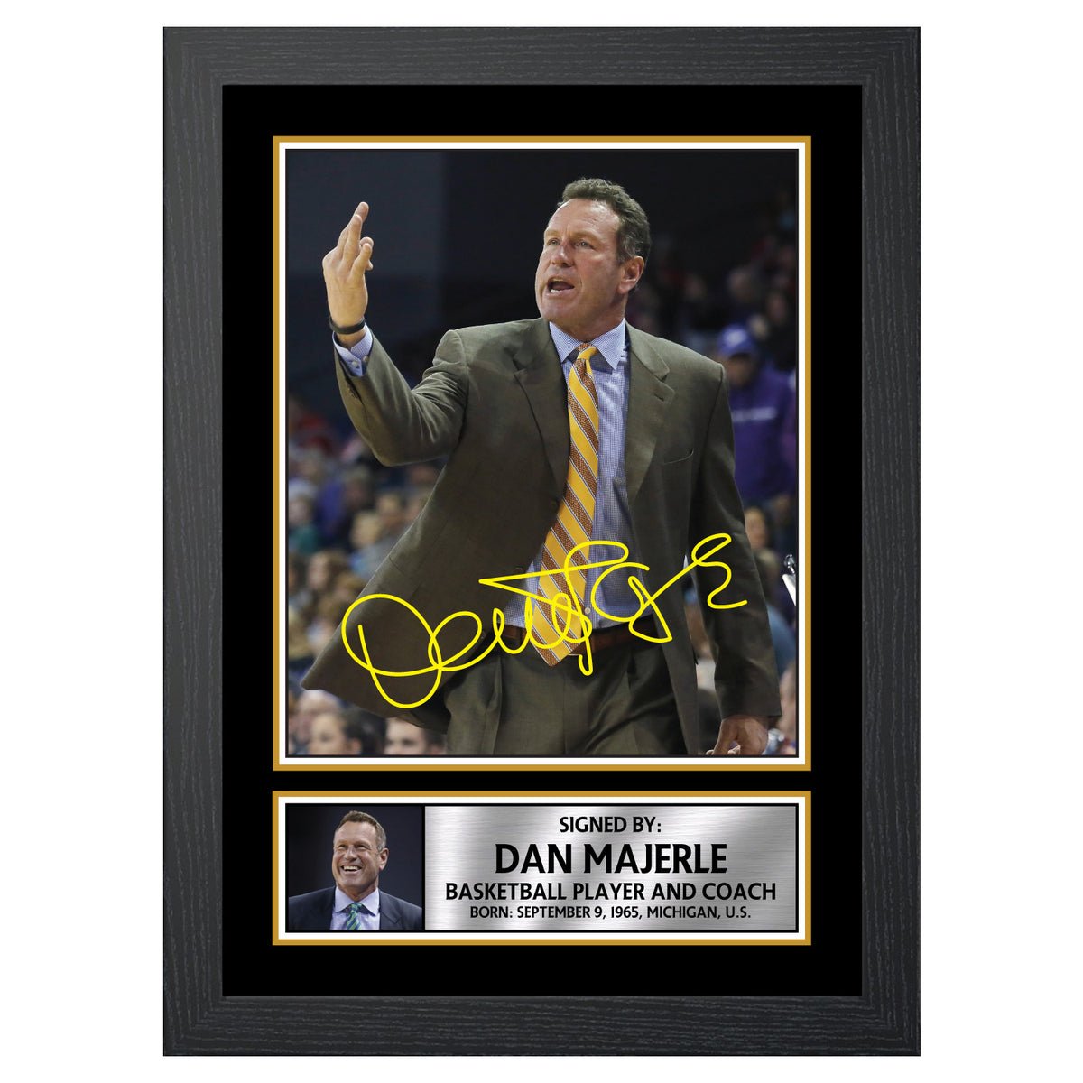 Dan Majerle 2 Basketball Player Printed Signature Poster Print Gift