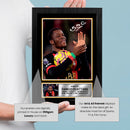Dango Ouattara Signed Autographed Photo Poster – A.F.C. Bournemouth & Burkina Faso Football Memorabilia – Collectible Print with Signature & Plaque – Premier League Rising Star