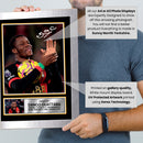 Dango Ouattara Signed Autographed Photo Poster – A.F.C. Bournemouth & Burkina Faso Football Memorabilia – Collectible Print with Signature & Plaque – Premier League Rising Star