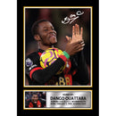 Dango Ouattara Signed Autographed Photo Poster – A.F.C. Bournemouth & Burkina Faso Football Memorabilia – Collectible Print with Signature & Plaque – Premier League Rising Star