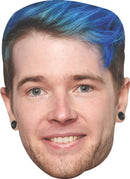 Daniel Middleton Face Mask – Celebrity Gamer Mask for Stag Do, Hen Night, Fancy Dress & Costume Parties – Funny Adult Card Mask