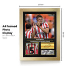 Daniel Ballard Signed Football Memorabilia – Framed Autograph Display with Sunderland & Northern Ireland Tribute – Collector’s Gift