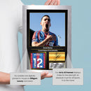 Daniel Muñoz Signed Football Memorabilia – Framed Autograph Display with Crystal Palace & Colombia Tribute – Collector’s Gift