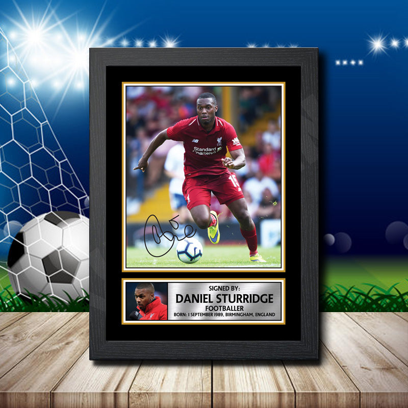 Daniel Sturridge 2 Footballer Printed Signature Poster Print Gift