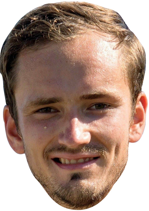 Daniil Medvedev - Tennis Fancy Dress Cardboard Celebrity Party Face Mask