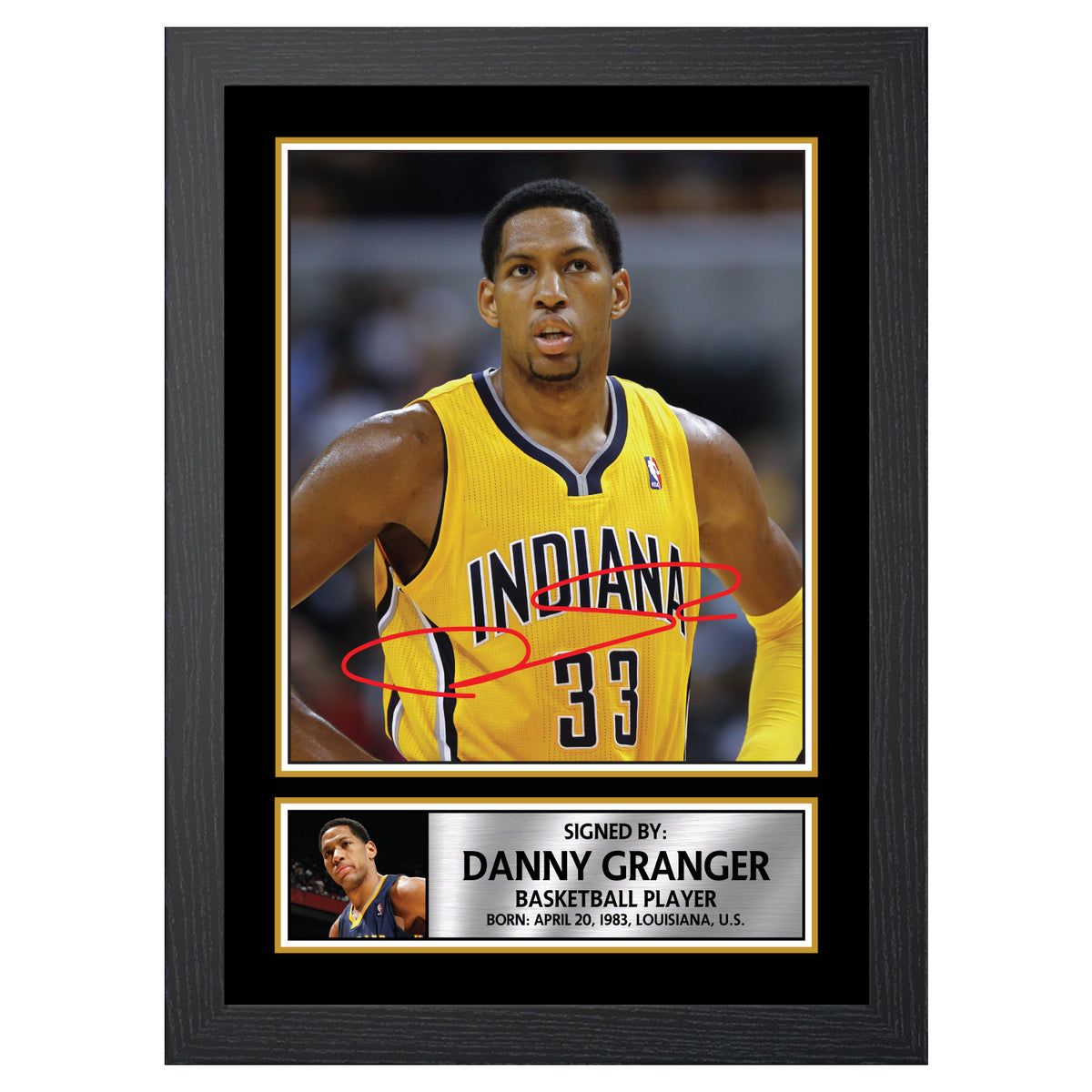 Danny Granger 2 Basketball Player Printed Signature Poster Print Gift