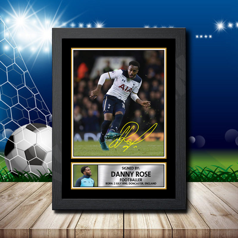 Danny Rose 2 Printed Signature Footballers Star Poster Print Framed Wall Art Gift – Danny Rose 2 Printed Signature Footballers Star Poster Print