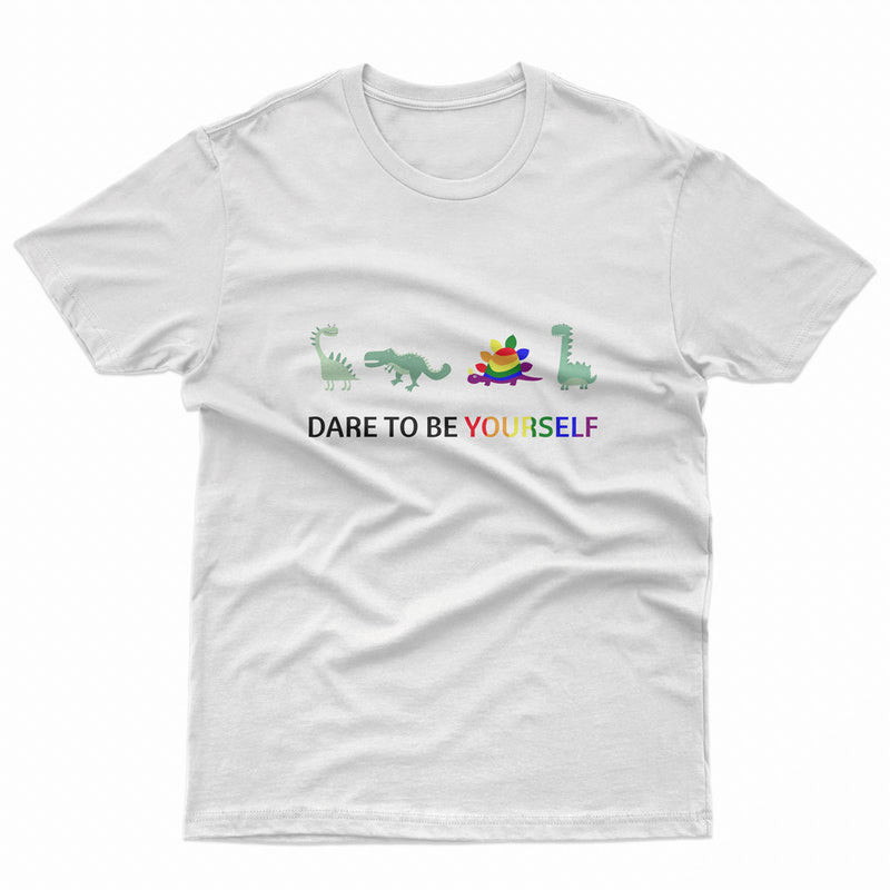 Dare To Be Yourself Pride LGBT Gay Lesbian Tee