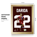 Vladimír Darida Signed Poster Print – Czech Republic National Team Midfield Tribute Wall Art with Signature & Jersey Number 22 – Captain Memorabilia for Football Fans & Collectors
