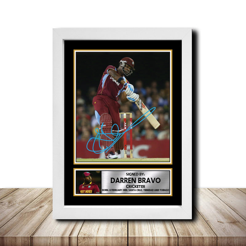 Darren Bravo M1523 Cricketer Printed Signature Poster Print Gift