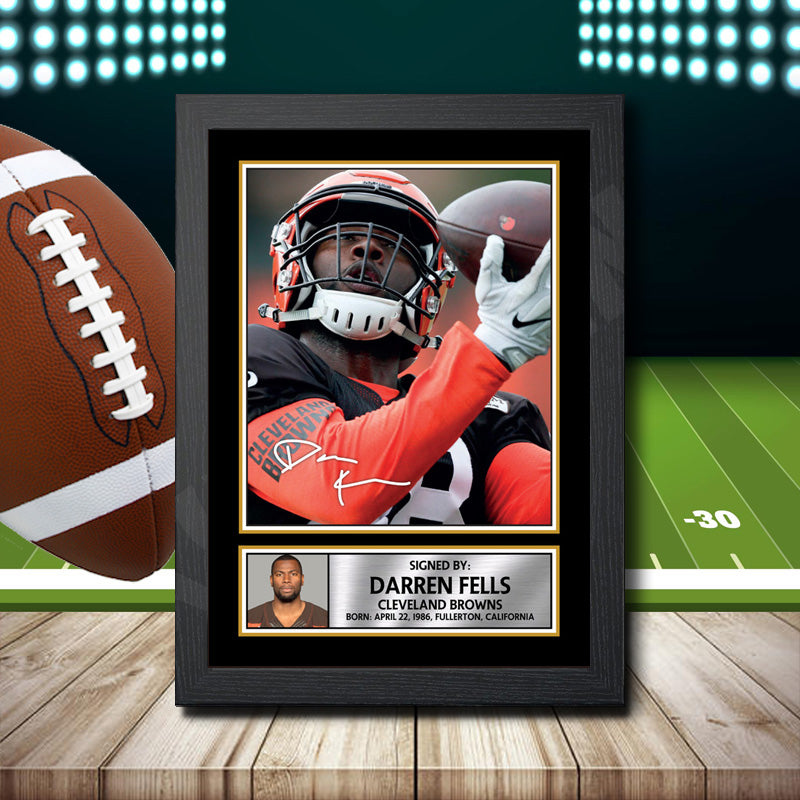 Darren Fells 2 – Printed Signature NFL Star Print – Darren Fells 2