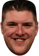 Daryl Gurney - Darts Face Mask Fancy Dress Cardboard Costume Mask