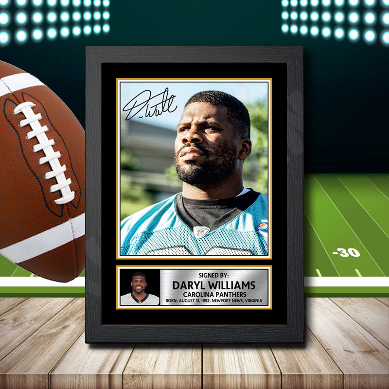 Daryl Williams 1 – Printed Signature NFL Star Print – Daryl Williams 1
