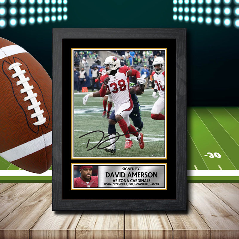 David Amerson 2 – Printed Signature NFL Star Print – David Amerson 2