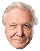 David Attenborough Celebrity Face Mask Fancy Dress Cardboard Costume Mask
