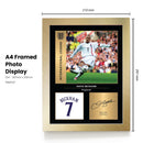 David Beckham Signed Poster Print – England National Team Tribute Wall Art with Signature & Jersey Number – International Legend Memorabilia for Fans & Collectors