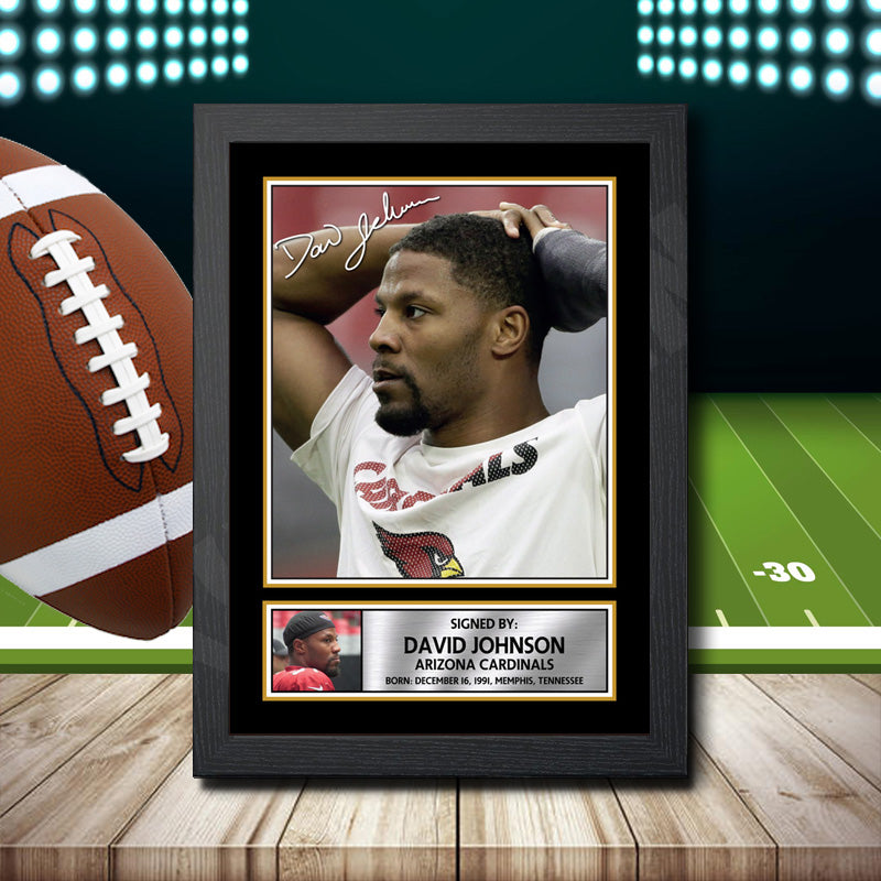 David Johnson 2 – Printed Signature NFL Star Print – David Johnson 2