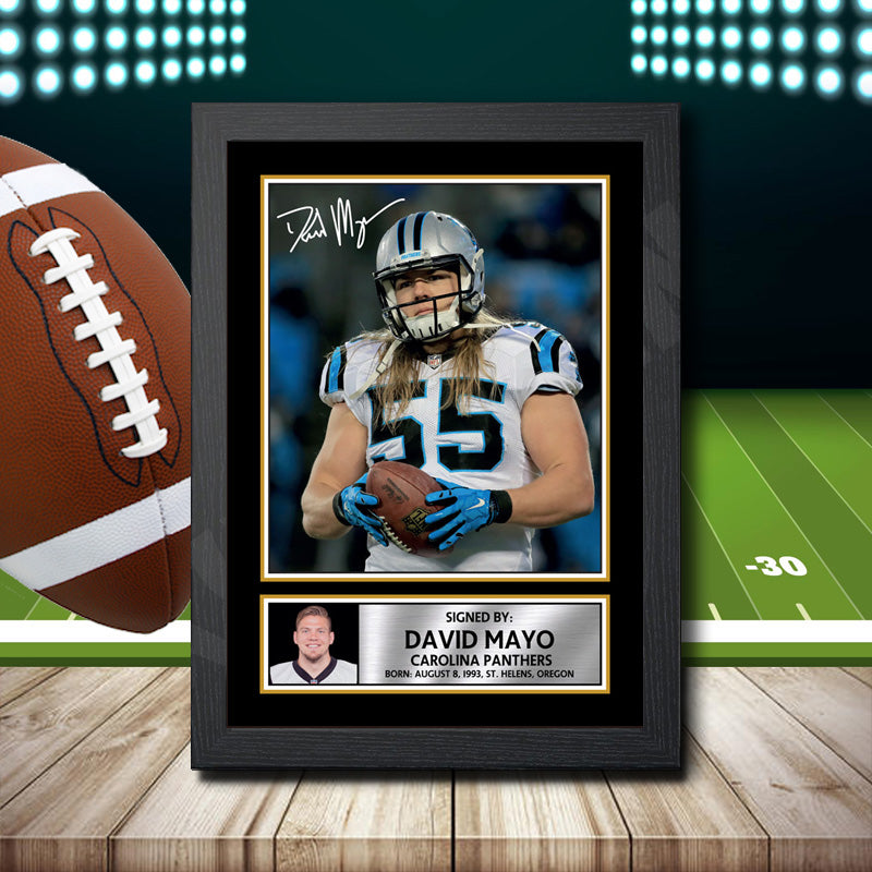 David Mayo 1 – Printed Signature NFL Star Print – David Mayo 1