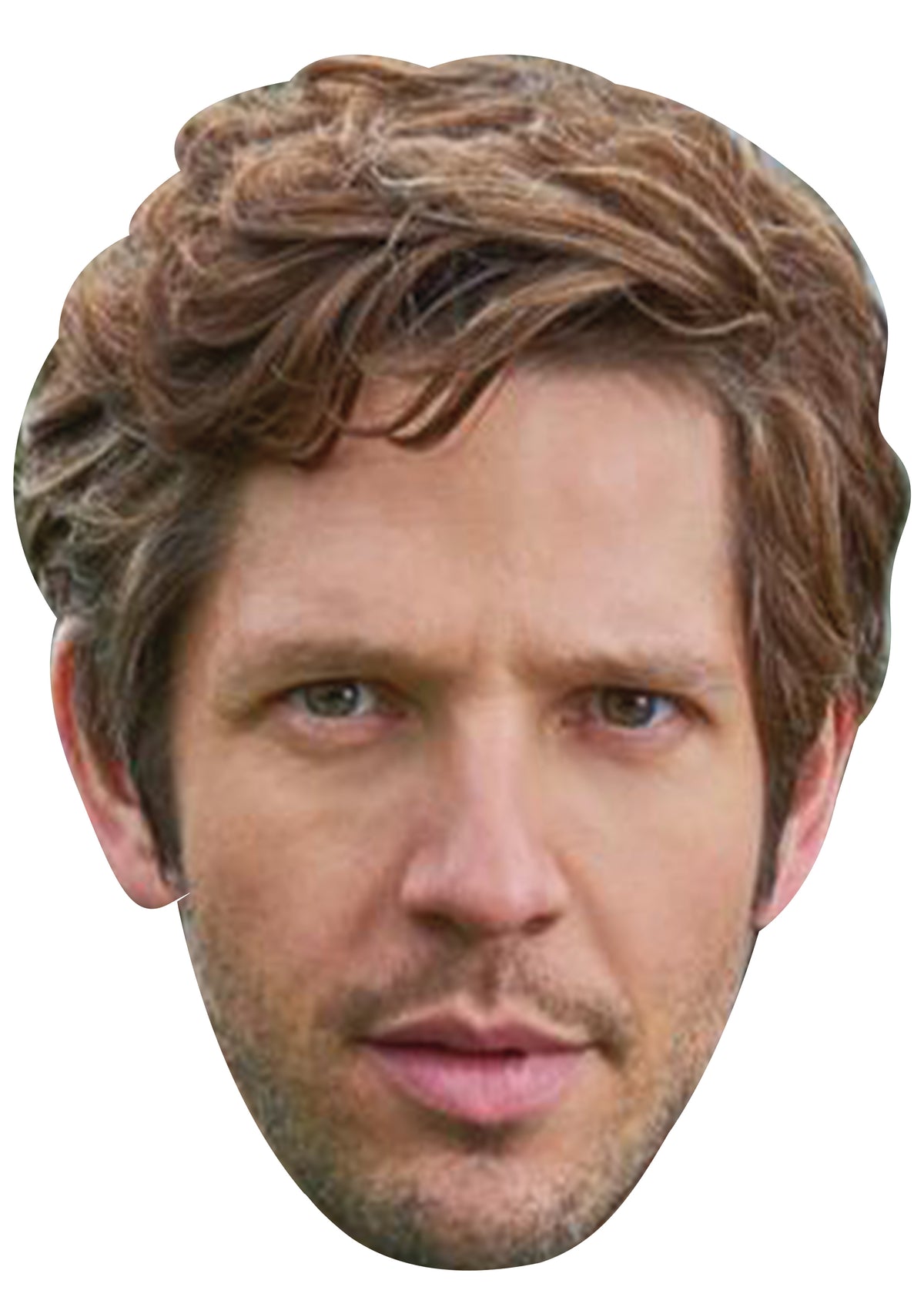 David Molony - Brassic Celebrity Face Mask Fancy Dress Cardboard Costume Mask