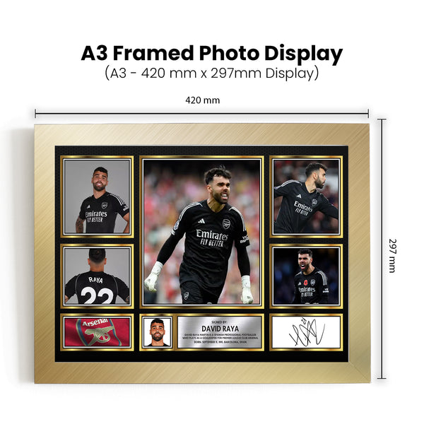 David Raya Printed Signature Football Poster Print – Reproduction Print