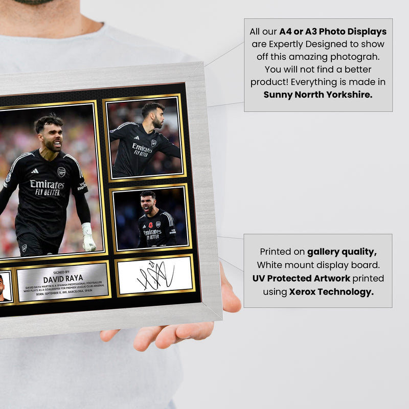 David Raya Limited Edition Signed Football Poster Print