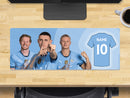 Personalised Man City Extra Large Mouse Mat (800mm x 300mm) - De Bruyne, Foden, Haaland