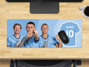 Personalised Man City Extra Large Mouse Mat (800mm x 300mm) - De Bruyne, Foden, Haaland
