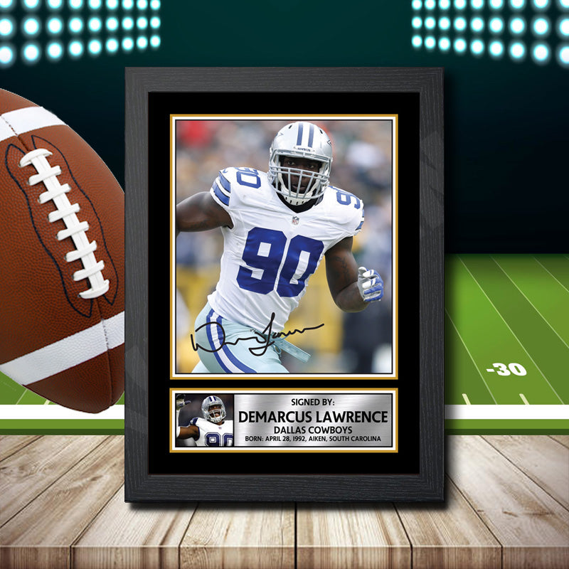 Demarcus Lawrence – Printed Signature NFL Star Print – Demarcus Lawrence