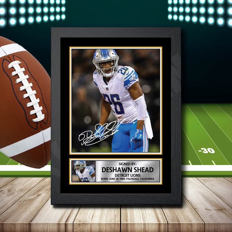 Deshawn Shead – Printed Signature NFL Star Print – Deshawn Shead