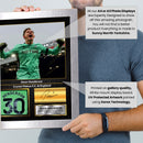 Dean Henderson Printed Signed Poster – Crystal Palace FC & England Goalkeeper Tribute Wall Art with Jersey & Bio Plaque – Premier League Football Memorabilia for Fans & Collectors