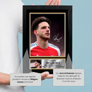 Declan Rice Signed Autographed Portrait Poster Print – England & Arsenal F.C. Midfielder – Limited Edition Football Memorabilia