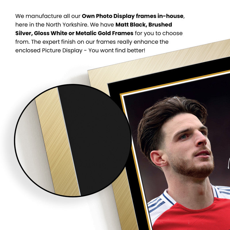 Declan Rice Signed Autographed Portrait Poster Print – England & Arsenal F.C. Midfielder – Limited Edition Football Memorabilia
