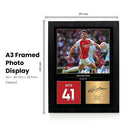 Declan Rice Signed Poster Print – Arsenal Midfield Wall Art – Premium Football Memorabilia – Number 41 Jersey Display
