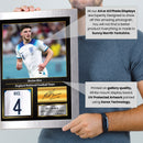 Declan Rice England Signed Poster Print – England National Football Team Wall Art – Declan Rice Signature Style Football Poster – Soccer Fan Gift Decor